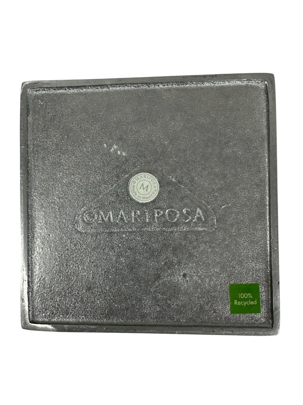 Mariposa Silver Square Beaded Tray